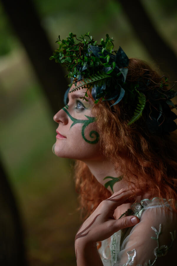 iryna as a dryad - fotoshoot